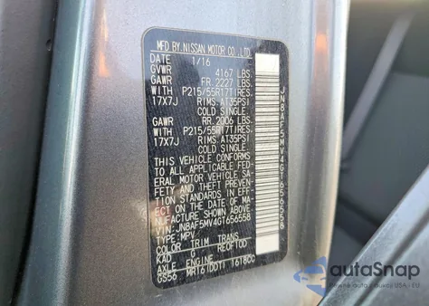 2016 Nissan Juke S из США, поврежденный, VIN JN8AF5MV4GT656558